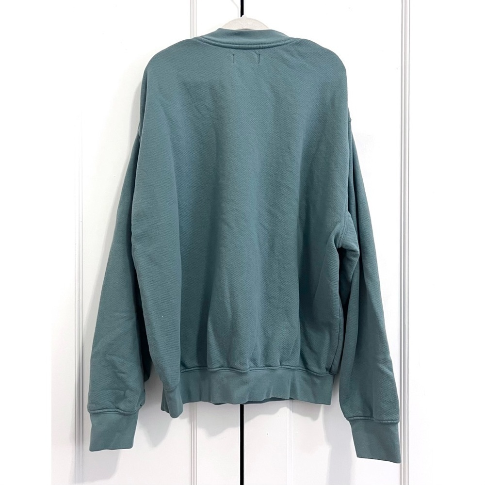 Set Active Lightweight Classic Crewneck Sweatshirt in Wave Teal Green - Size XS - Picture 3 of 5